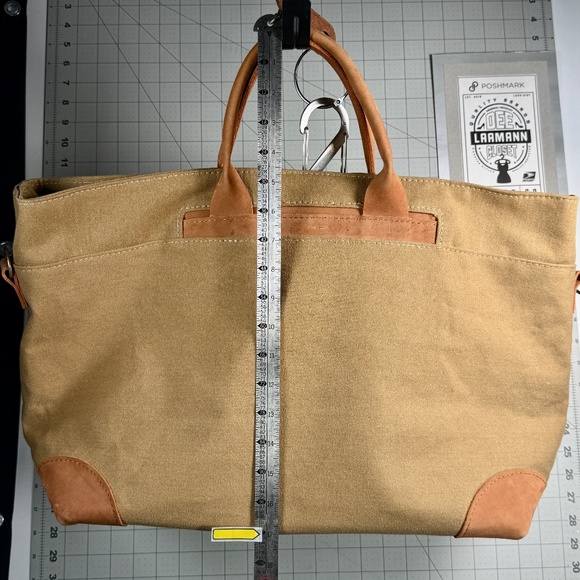 BOMBA®  |  KERALA BAG™  |  LEATHER/CANVAS TOTE  |  UTILITY  |  XLNT  | - Picture 16 of 16